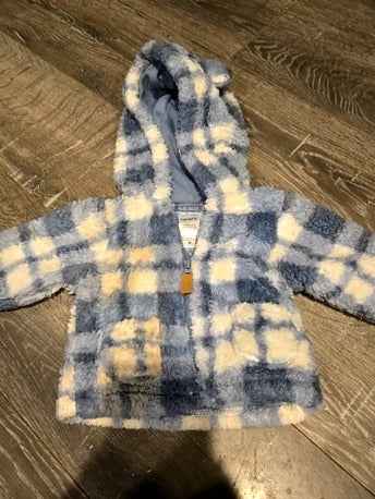 Blue/white Carters Coat, NB B