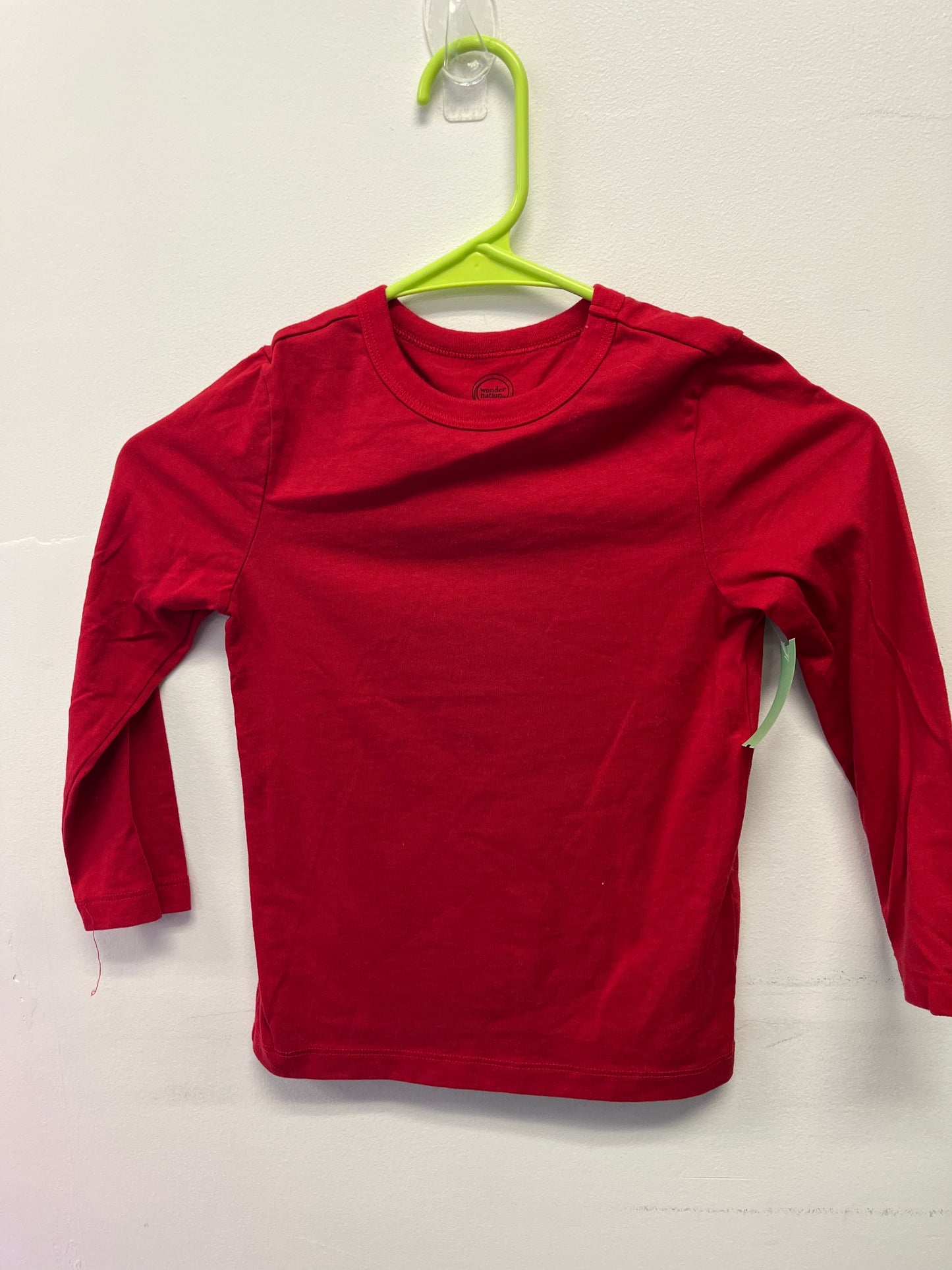 Red Wonder Nation Longsleeve Shirt, 4T B