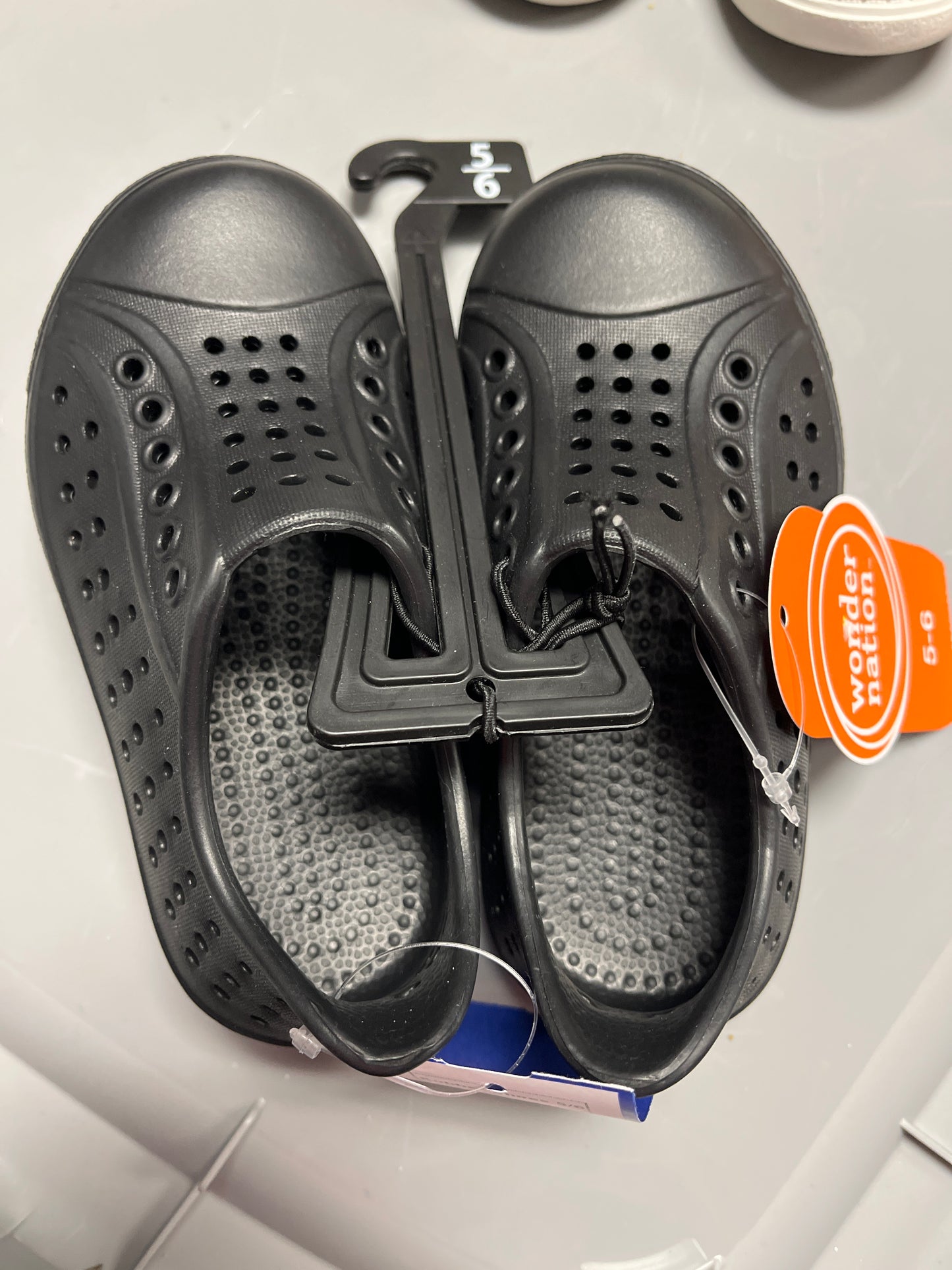 Black Wonder Nation Rubber Shoes 5/6, 5 B