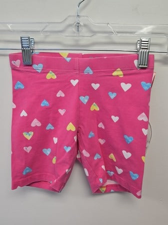 Pink/Colorful Hearts Wonder Nation Shorts, 6 G