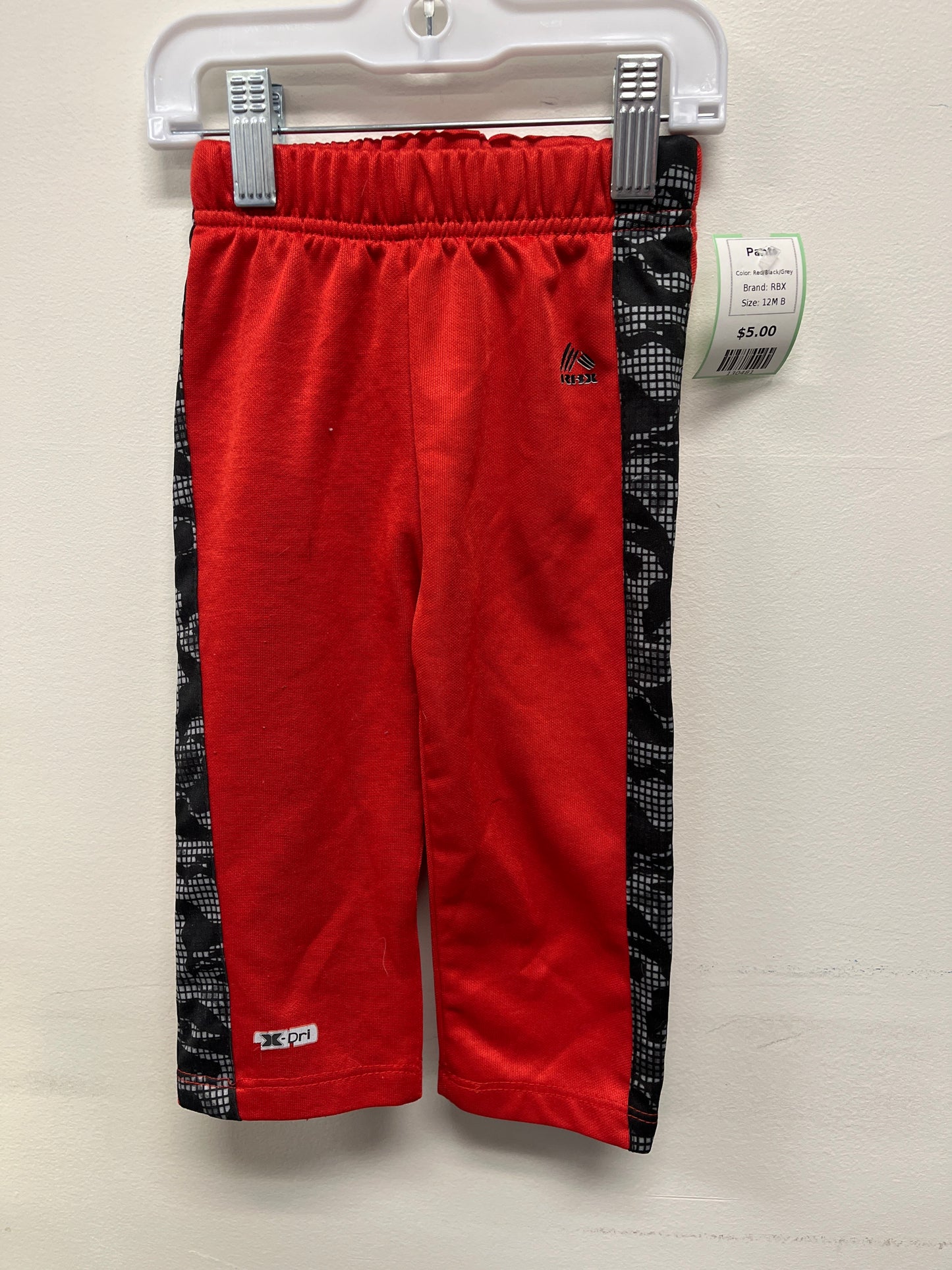 Red/Black/Grey RBX Pants, 12M B