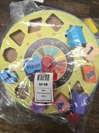 Melissa & Doug Shape Sorting Clock