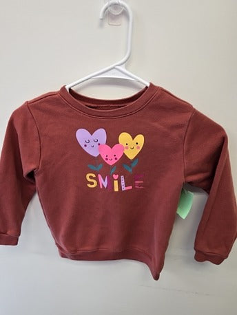 Brown Smile Garanimals Longsleeve Shirt, 5T G