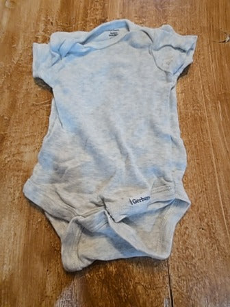 Grey Gerber Onesie, NB B