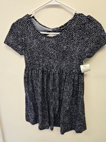 Navy/White Polka Dot Picapino Dress, 8 G
