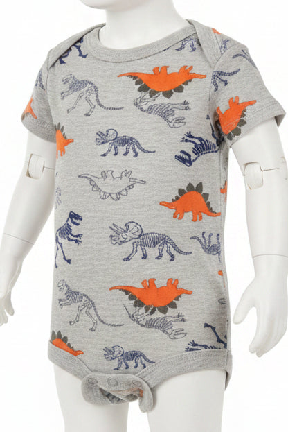 Grey w/ dinosaur Carters Onesie, 3M B