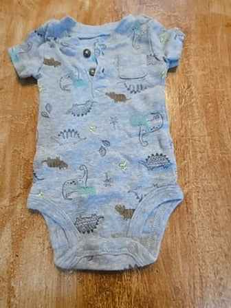Grey Child of mine Dinosaur onesie, NB B