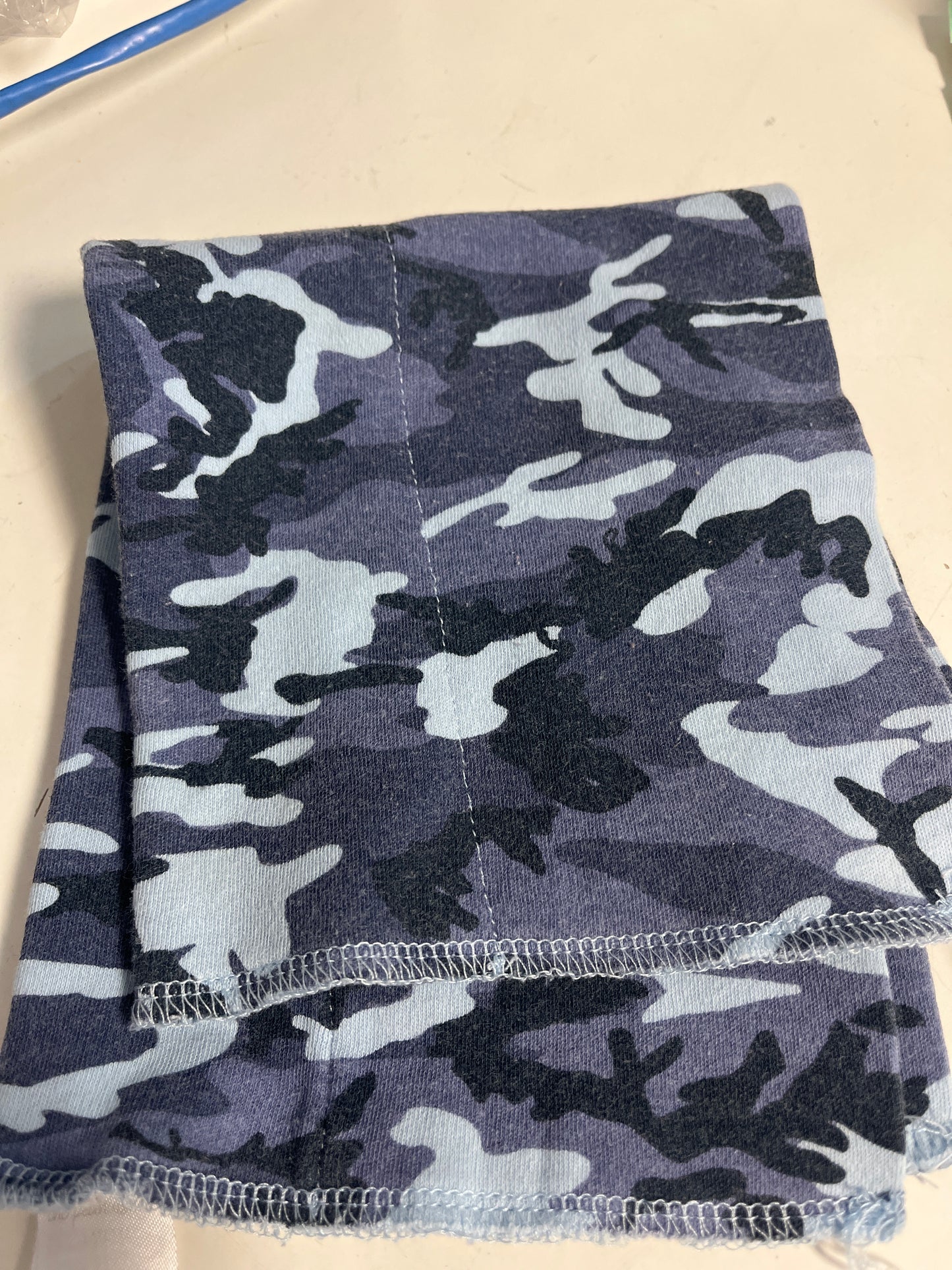 Blue Camo  Burp Cloth