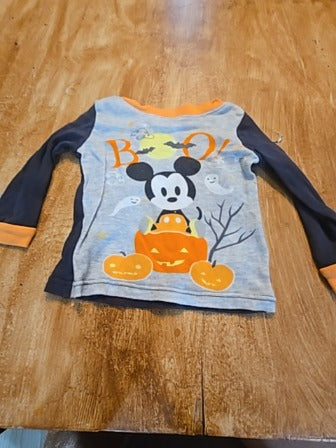 Grey Disney baby Mickey halloween 2 piece pjs, 18M B