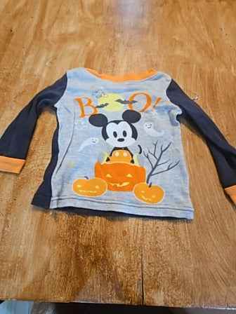 Grey Disney baby Mickey halloween 2 piece pjs, 18M B