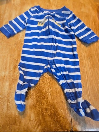 Blue Child of mine Stripe sleeper, NB B
