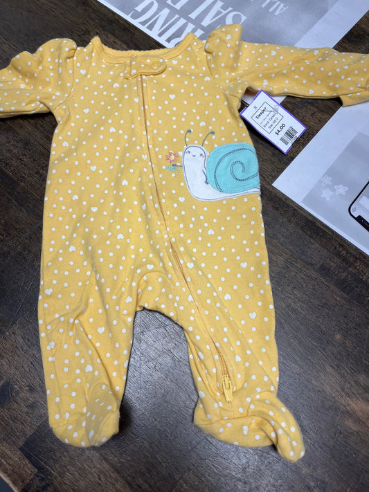Yellow Heart/Snail Carters Sleeper, NB G