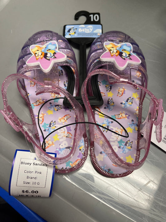 Pink  Bluey Sandals, 10 G