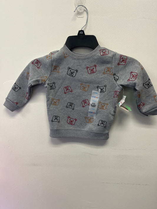 Grey Garanimals Teddy Bear Sweatshirt, 12M  B