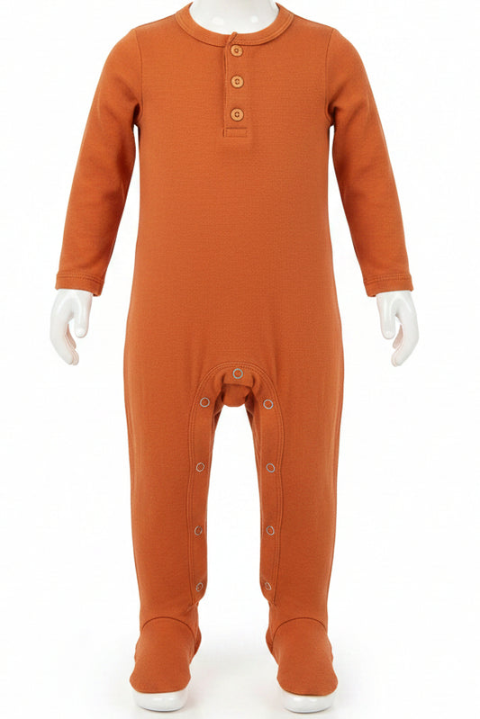 Orange Cat & Jack Long sleeve one piece, 12M B