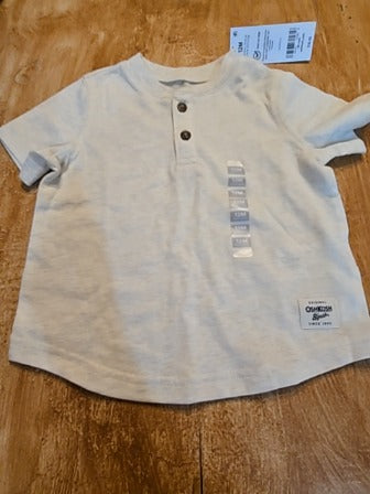 White Oshkosh Shirt, 12M B