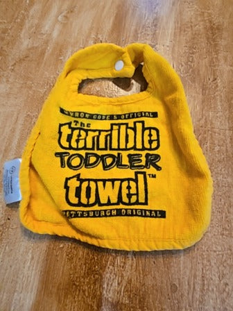 Yellow  Terrible towel bib
