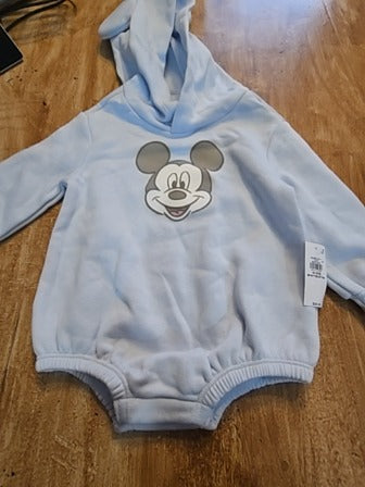 Blue Old navy Mickey long sleeve hoodie, 12M B