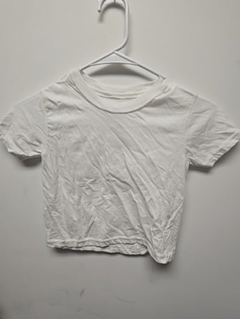 White Hanes Plain shirt, 4T B