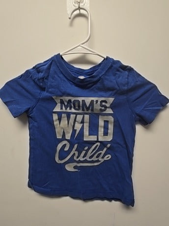 Blue Old navy Moms wild child shirt, 4T B