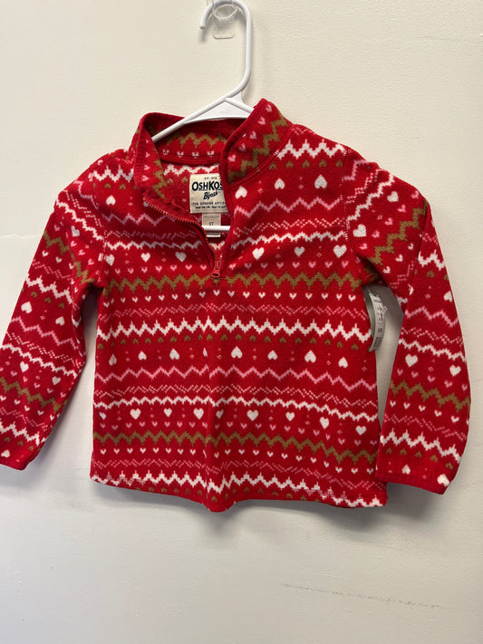 Red OshKosh 1/4 Zip Jacket, 5T G