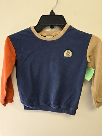 Blue/Tan Members Mark Longsleeve Shirt, 5T B
