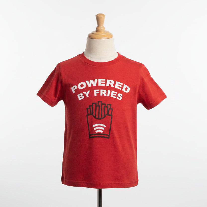 Red Wonder Nation T shirt power by fries, 10