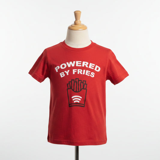Red Wonder Nation T shirt power by fries, 10