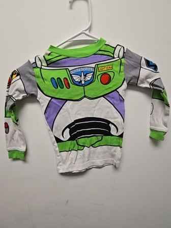 White/green Toy story Buzz lightyear 2 piece pjs, 5T B