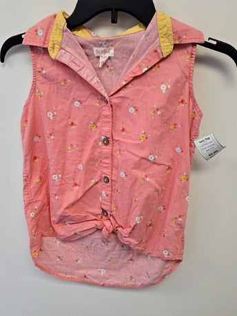 Pink Flower Cat & Jack Tank Top, 7 G