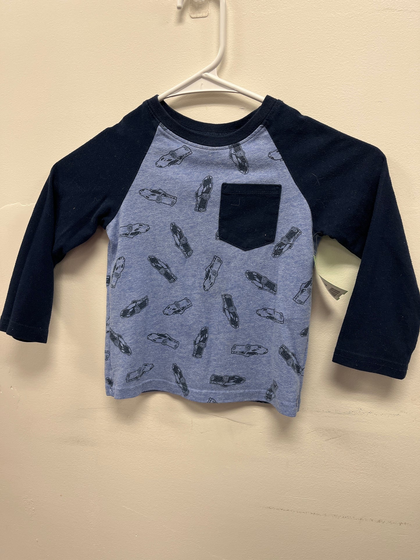 Navy/Blue Car Garanimals Longsleeve Shirt, 3T B