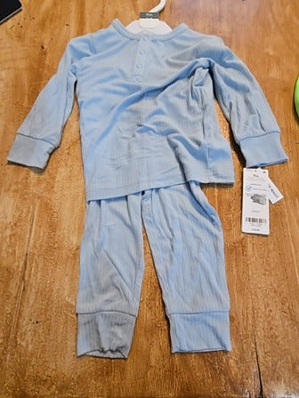 Blue Purely soft 2 piece outfit, 9M B