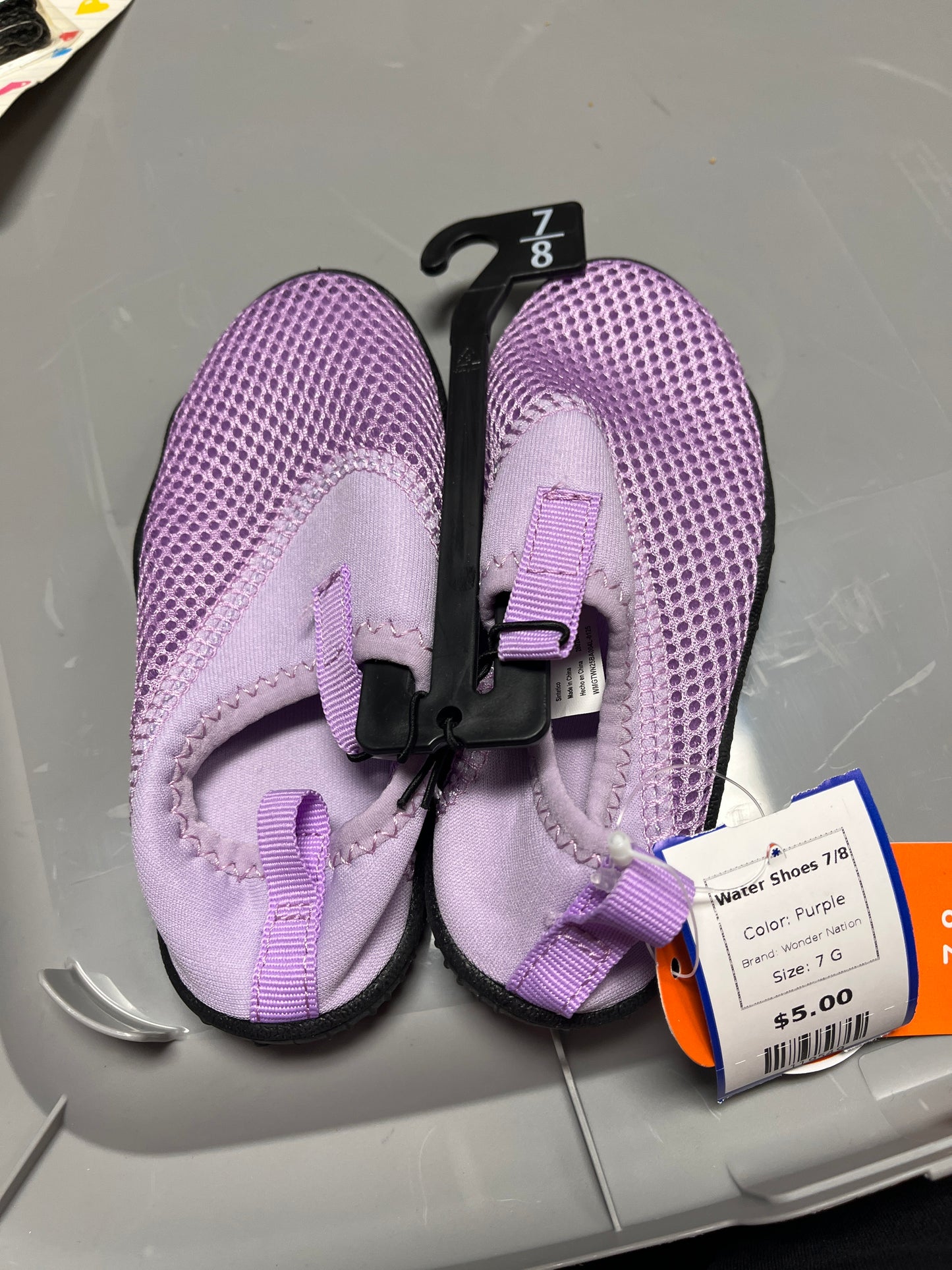 Purple Wonder Nation Water Shoes 7/8, 7 G