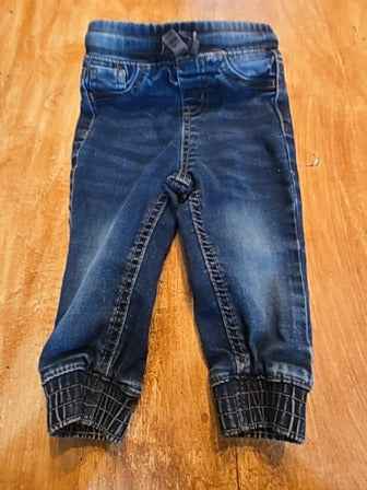 Blue jean Laughing Llama Pants, 12M B