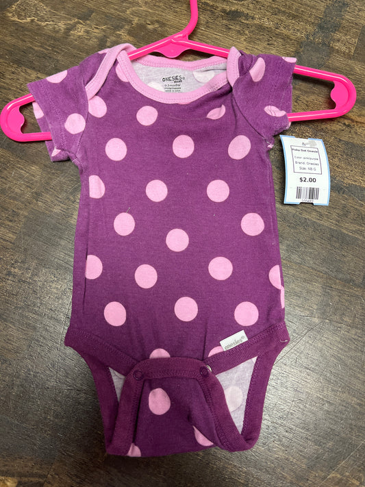 pink/purple Onesies Poka Dot Onesie, NB G