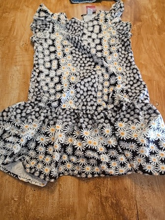 Black/White/Yellow Flower Shein Dress, 8 G