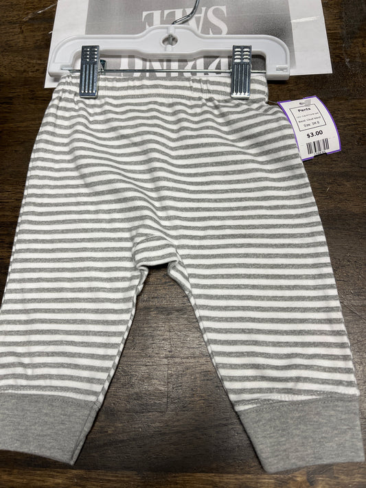 Grey/White Striped Cloud Island Pants, 3M B