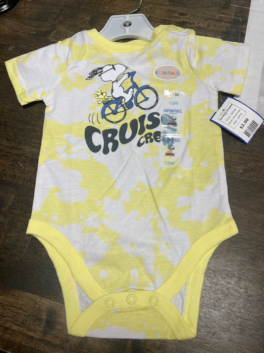 Yellow Garanimals Snoopy Onesie, 12M B