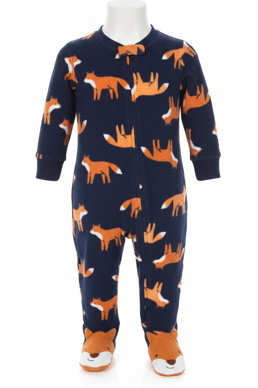 Blue with animals Carters Sleeper, NB B