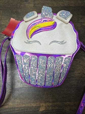 Purple Target Unicorn Cupcake Purse