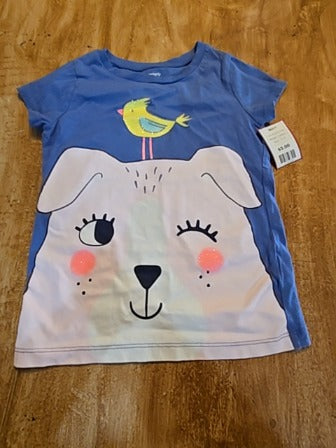 Blue/Pink Dog Carters Shirt, 5T G