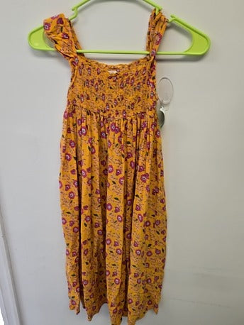 Yellow/Pink Flowers Carters Dress, 7 G