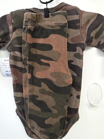 Green Camo Carters Outfit, 3M B