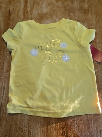Yellow Love My Dad Carters Shirt, 12M G