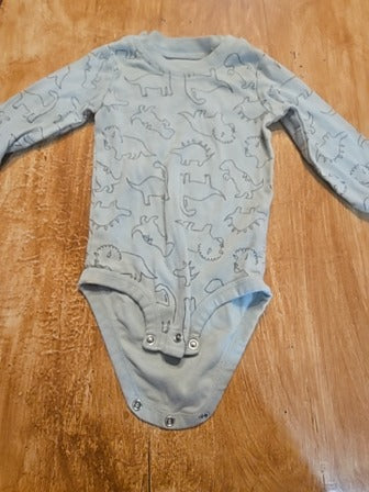 Green Carters Long sleeve dinosaur onesie, 12M B