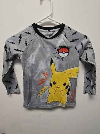 Grey/black Pokemon Pokemon 2 piece pj, 4T B