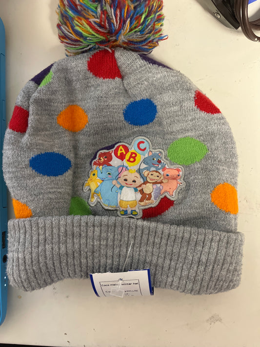 grey/multi  Coco melon winter hat, 2T B