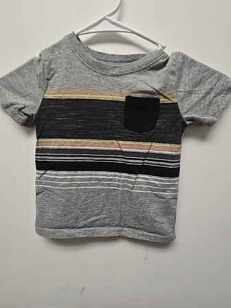 Grey/black/white Garanimals Stripe shirt, 2T B