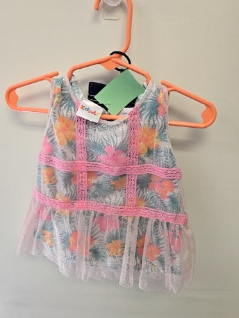 Colorful Flowers Kidgets Outfit, 12M G
