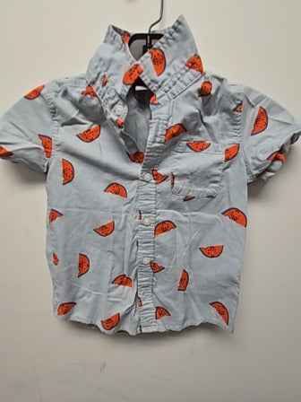 Blue Old navy Watermelon button up, 4T B